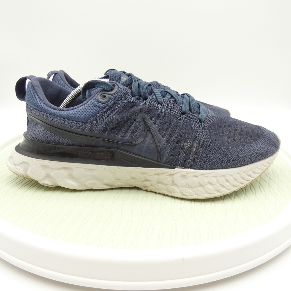 Nike React Infinity Run Flyknit 2 CT2357-401 Men 11.5 Running Shoes Blue Sneaker - Picture 3 of 10